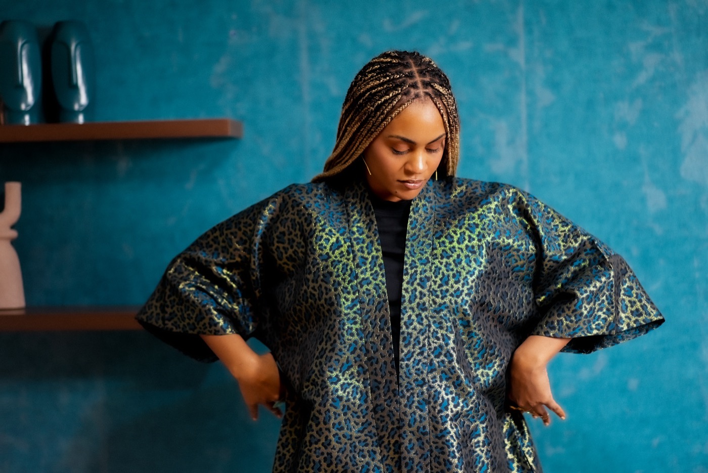 African Samourai — Kimono Jacquard Léopard